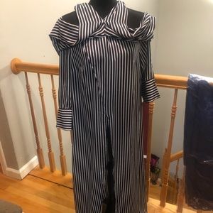 NWT Blue and white striped tunic